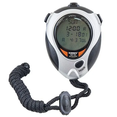 Секундомер TORRES Professional Stopwatch SW-100, 100 ячеек памяти Секундомер TORRES Professional Stopwatch SW-100, 100 ячеек памяти