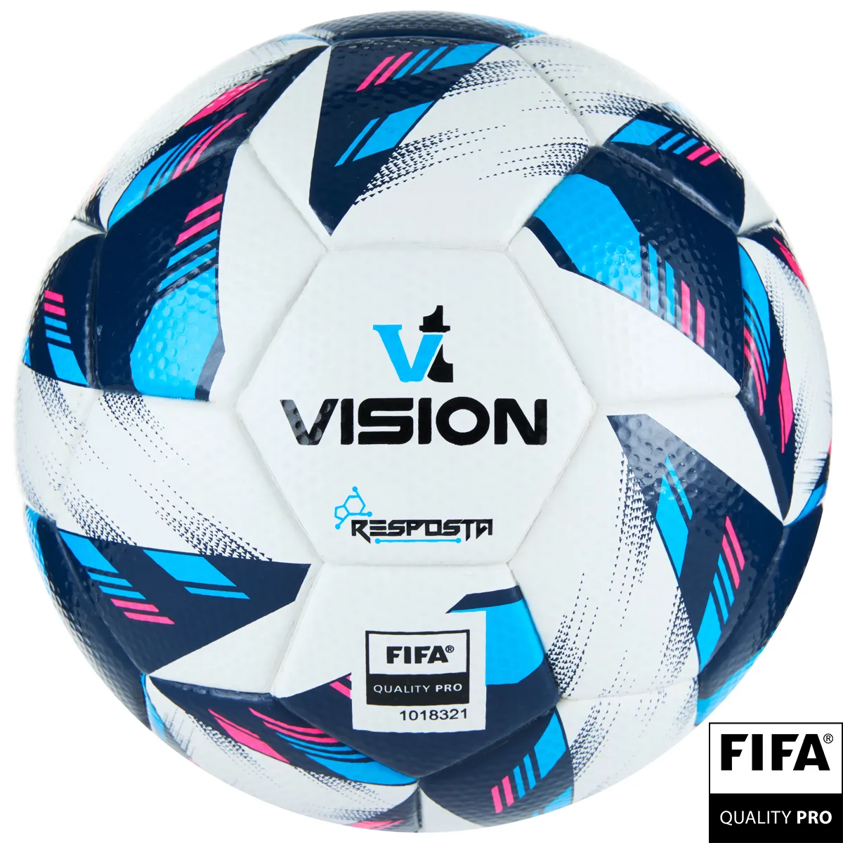 Мяч футб. VISION Resposta, 01-01-17907-5, р.5,FIFA Quality Pro,MF, 32 пан, термосш.,бел-мультикол