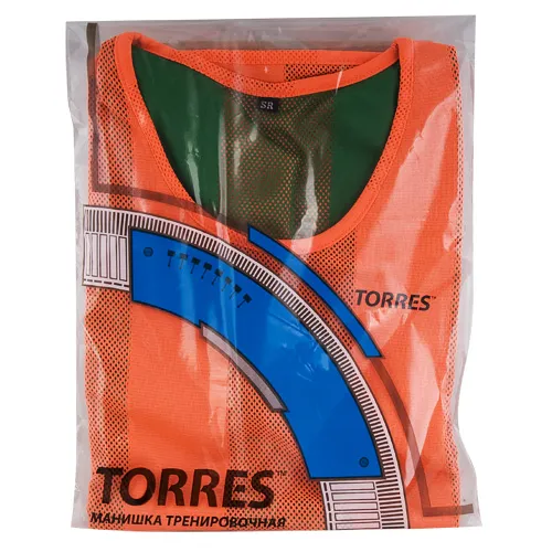 Манишка детская TORRES двухсторонняя, TR11949O/G, р.Jr, тренировочная, полиэстер, оранж-зелен за 1&nbsp;026.80 ₽ в Москве