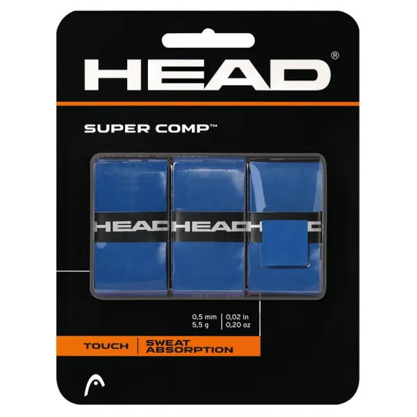 Овергрип Head Super Comp, 285088-BL, 0.5 мм, 3 шт, синий