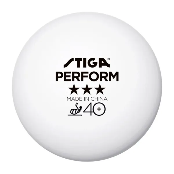 Мяч для наст. тенниса Stiga Perform 3***, 40+, 1113-2110-06, пластик, ITTF Appr., уп.6 шт, бел за 2&nbsp;121.60 ₽ в Москве