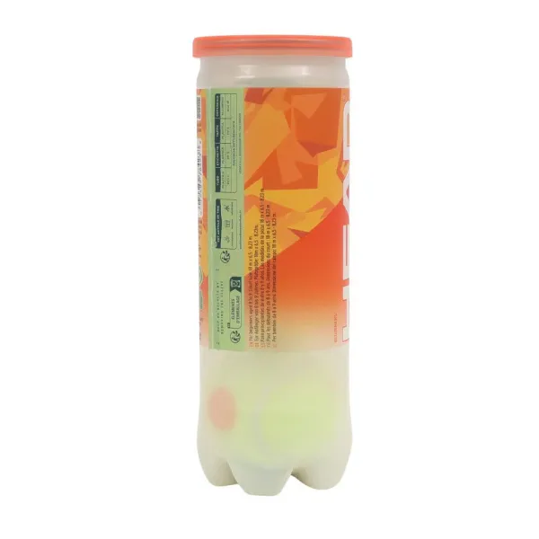 Мяч теннисный детский HEAD Stage 2 Orange, 578423,уп.3 шт, фетр,нат.резина,желто-оранжевый за 836.40 ₽ в Москве