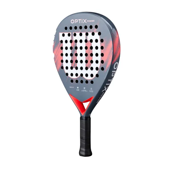 Ракетка для падела WILSON Optix V2 Power FRM RD, WR190811U2,для начин-х, стекловолокно,черно-красный за 21&nbsp;119.10 ₽ в Москве