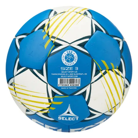 Мяч ганд. SELECT HB FORCE DB V25, 1622858205, Senior (р.3), EHF Appr,ПУ, гибр.сш., сине-белый за 8&nbsp;438.80 ₽ купить в Москве