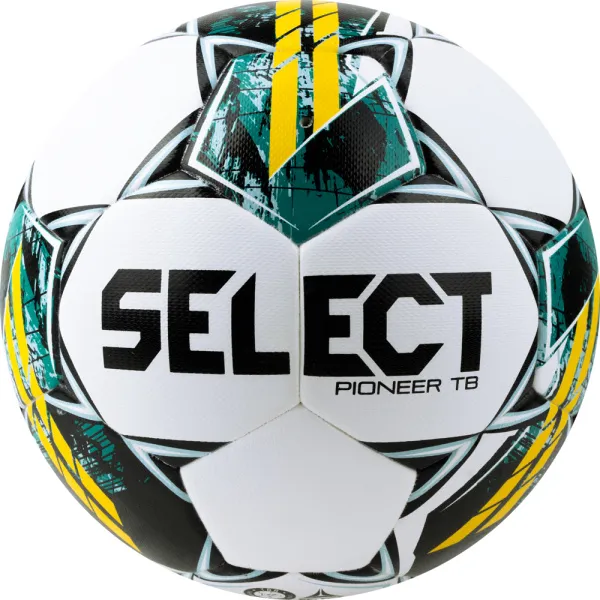 Мяч футб. SELECT Pioneer TB V23, 0865060005, р.5, FIFA Basic, 32п, ПУ, термосш, бело-зелено-желтый за 5&nbsp;684.80 ₽ в Москве