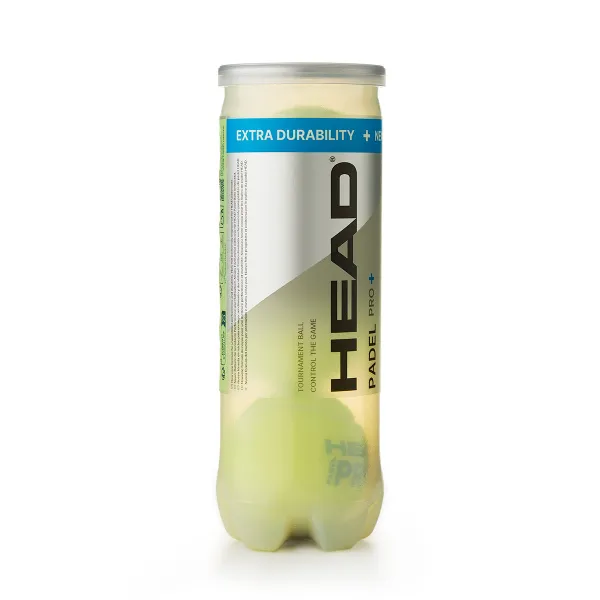 Мяч для падела HEAD Padel Pro+, 540203, уп.3 шт, FIP Approved, войлок,нат.резина,желтый за 933.30 ₽ в Москве