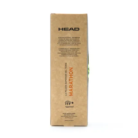 Мяч теннисный HEAD Marathon 3B, 578183, крафт. упак.3шт, без давления, фетр, нат.резина,желтый за 1&nbsp;055.70 ₽ купить в Москве
