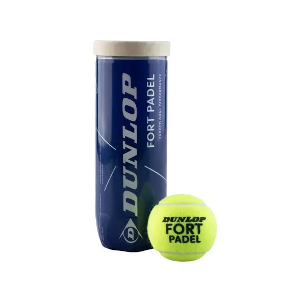 Мяч для падела Dunlop Fort Padel, 601555, уп.3 шт, FIP, сукно, нат.резина,желтый за 1&nbsp;135.60 ₽ в Москве