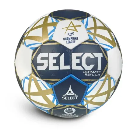 Мяч ганд. SELECT Ultimate Replica v25, 1671854209, р.2 (Jr), EHF Appr, ПУ, руч.сш, тсине-бело-золот. за 5&nbsp;793.60 ₽ купить в Москве
