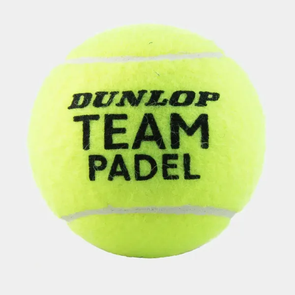 Мяч для падела Dunlop Team Padel, 601553, уп.3 шт, сукно, нат.резина,желтый за 1&nbsp;110.10 ₽ в Москве