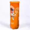 Мяч теннисный детский NS Orange, 5021005, уп.3 шт, резина, шерть, нейлон, желто-оранжевый