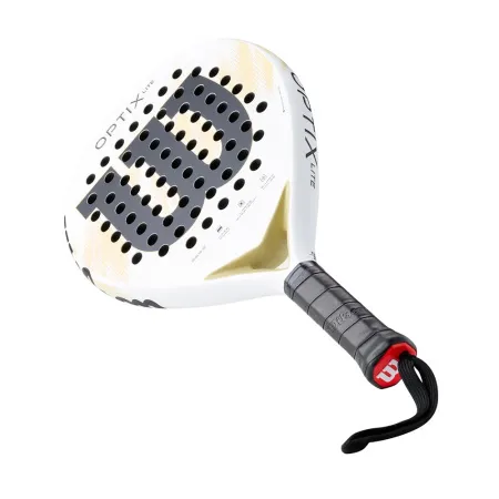 Ракетка для падела WILSON Optix V2 Lite WH, WR190711U2, для начин-х, стекловолокно,бело-черн-беж