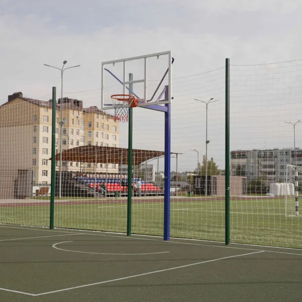 Баскетбольная стойка уличная одноопорная для игрового щита 1050х1800 мм вынос 1200 мм ZAVODSPORTA за 39&nbsp;600 ₽ в Москве