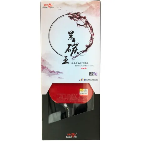 Ракетка для н/т DOUBLE FISH Black Carbon King Racket 3***, для професс.,ITTF Appr.,накл.2,1,мм за 4&nbsp;346.90 ₽ купить в Москве