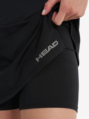 Юбка-шорты тренир. жен. HEAD Club Basic Skort W 814399-BK-XS, р.XS, 92%полиэстер,8% эластан,черный за 4&nbsp;811 ₽ купить в Москве