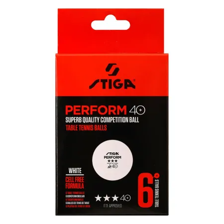 Мяч для наст. тенниса Stiga Perform 3***, 40+, 1113-2110-06, пластик, ITTF Appr., уп.6 шт, бел за 2&nbsp;121.60 ₽ купить в Москве