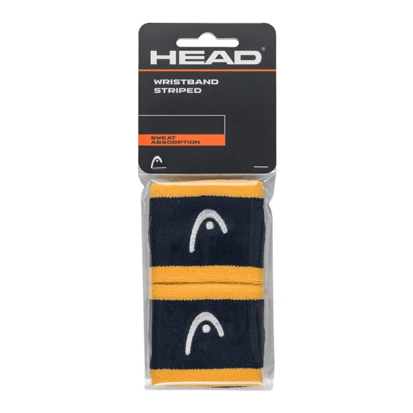 Напульсники HEAD 2,5" stripped, 285864-NVBN,ширина 6,5см, 90% нейлон, 10% эластан,пара, т.сине-оранж за 860.20 ₽ в Москве
