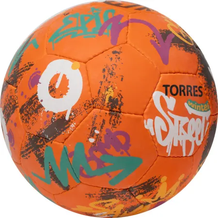 Мяч футб. TORRES Winter Street, F023285, р.5, 32 пан, рез, 4 подкл. слоя, руч. сшив,оранж-мультик. за 2&nbsp;713.20 ₽ купить в Москве