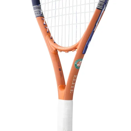Ракетка б/т Wilson Roland Garros Elite Gr3, WR193210U3, алюм, со струнами, оранжево-бежевый за 8&nbsp;146.40 ₽ купить в Москве