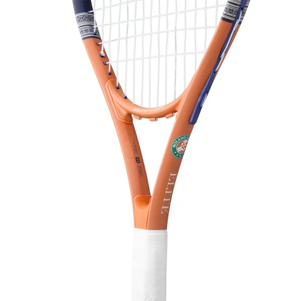 Ракетка б/т Wilson Roland Garros Elite Gr3, WR193210U3, алюм, со струнами, оранжево-бежевый за 8&nbsp;146.40 ₽ в Москве