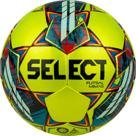 Мяч футзал. SELECT Futsal Mimas, 1053460550, р.4,FIFA Basic, 32 пан, гл.ПУ, руч.сш, жел-сине-красный за 6&nbsp;303.60 ₽ купить в Москве