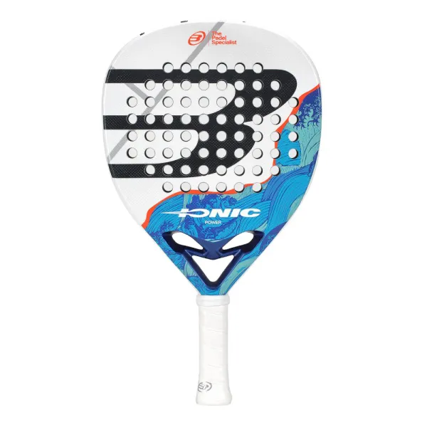 Ракетка для падела BULLPADEL Ionic Power 26, 494411, для продв. игроков, стекловолокно, сине-белый за 28&nbsp;944.20 ₽ в Москве