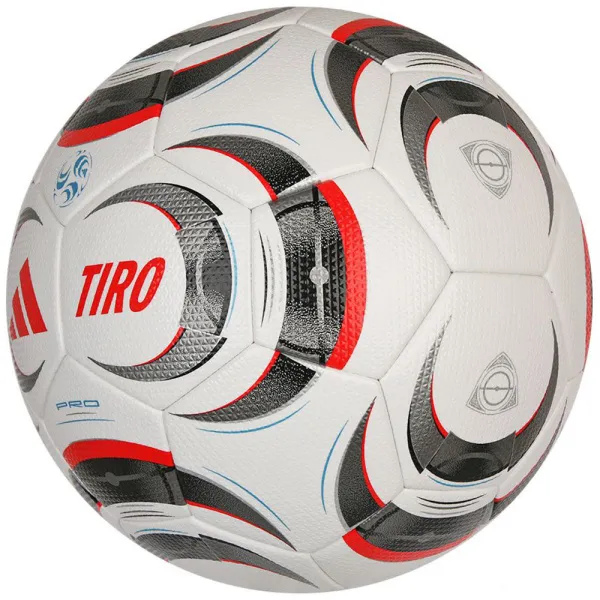 Мяч футб. ADIDAS Tiro Pro JW1533, р.5, FIFA Pro, 32 пан., ПУ, термосшивка, бело-серо-красный за 14&nbsp;133.80 ₽ в Москве