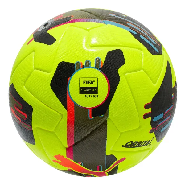 Мяч футб. PUMA Orbita 2 TB, 08432303, р.5, FIFA Quality Pro, 12 пан., ТПУ, термосшивка, желто-черный за 7&nbsp;260.70 ₽ в Москве