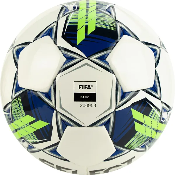 Мяч футзал. SELECT Futsal Master Shiny V22, 1043460004, р.4, Basic,32п, гл.ПУ, руч.сш,бел-син-зел за 7&nbsp;539.50 ₽ в Москве