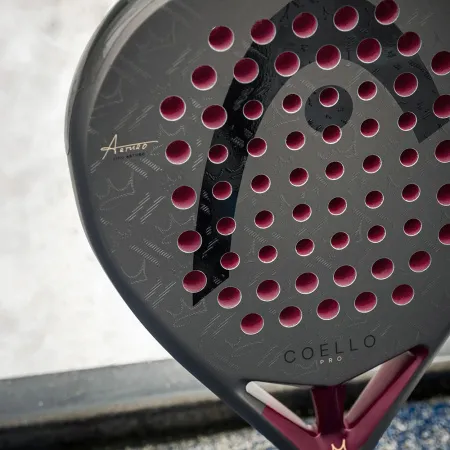 Ракетка для падела HEAD Coello Pro 2026, 225036, для профессионалов, карбон, коричнево-бордовый за 33&nbsp;619.20 ₽ купить в Москве