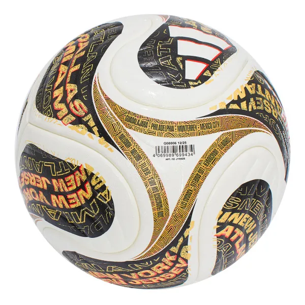 Мяч футб. ADIDAS WC26 Trionda Final PRO, JY8928, р.5, FIFA PRO, 4пан, ПУ, термосш, бел-черн-золотист за 22&nbsp;455.30 ₽ в Москве