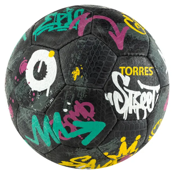 Мяч футб. TORRES Street, F023225, р.5, 32 пан.. рез., 4 подкл. слоя, руч. сшив., черно-мультиколор за 2&nbsp;713.20 ₽ в Москве