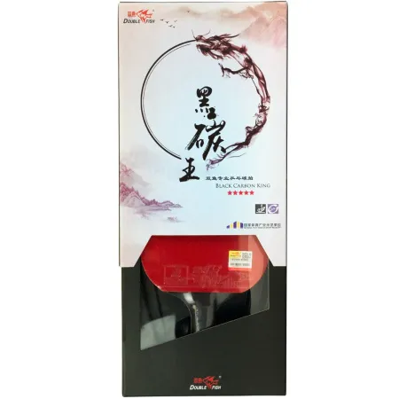 Ракетка для н/т DOUBLE FISH Black Carbon King Racket 5*****, для професс.,ITTF Appr.,накл.2,1,мм за 6&nbsp;434.50 ₽ купить в Москве