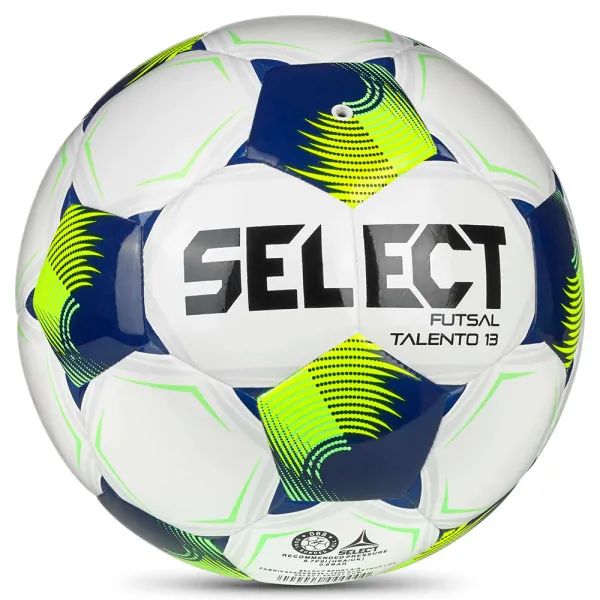 Мяч футзал. SELECT Futsal Talento 13 V26, 1062471015, р.3, 32п, ТПУ, гибр.сш, бело-сине-желтый за 4&nbsp;355.40 ₽ в Москве