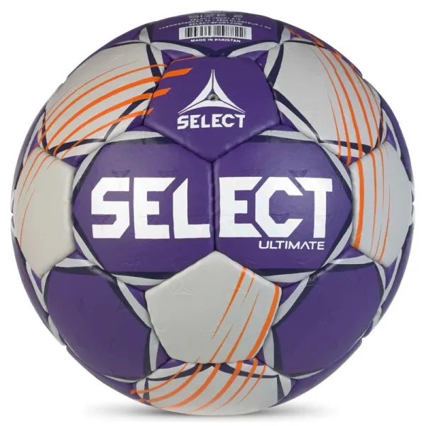Мяч ганд. SELECT Ultimate Official EHF V24, 1612858999, Senior(р.3), EHF Appr, ПУ, руч.сш, фиол-сер за 15&nbsp;504 ₽ в Москве