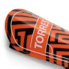 Щитки футбольные TORRES Club, FS2307XS, р. XS, без голеностопа, две заст. на лип, оранжево-черный