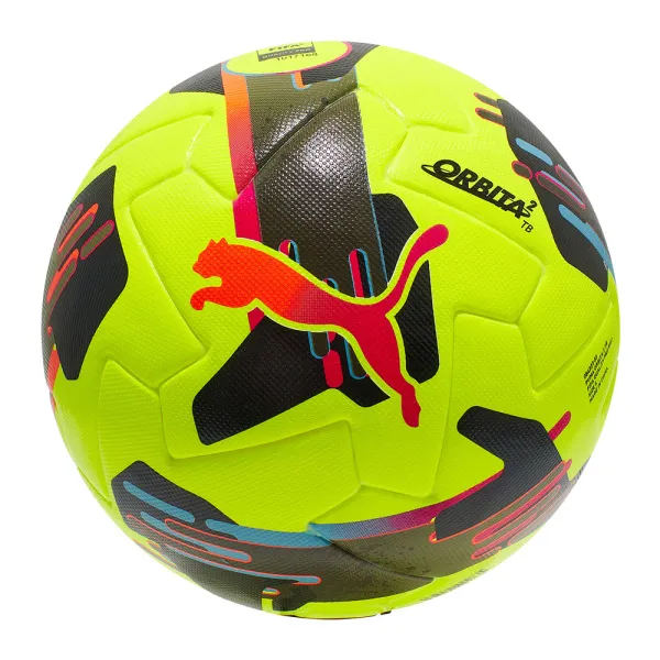Мяч футб. PUMA Orbita 2 TB, 08432303, р.5, FIFA Quality Pro, 12 пан., ТПУ, термосшивка, желто-черный за 7&nbsp;260.70 ₽ в Москве