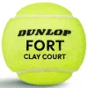 Мяч теннисный Dunlop Fort Clay Court 4B, 601613, уп.4 шт,одобр.ITF и FFT,сукно,нат.резина,желтый за 1&nbsp;812.20 ₽ купить в Москве