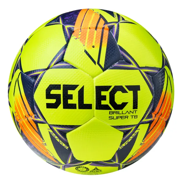 Мяч футб. SELECT Brillant Super TB, 3615968509,р.5, FIFA PRO, ПУ, 32пан. термосш, желто-оранж-фиолет за 15&nbsp;694.40 ₽ в Москве