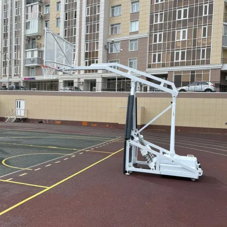 Баскетбольная стойка мобильная складная на пружинах вынос 2,25 м c противовесом ZAVODSPORTA за 530&nbsp;660 ₽ купить в Москве