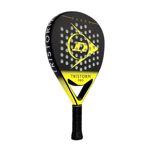 Ракетка для падела Dunlop Tristorm Pro, 10359946, для родв.игроков, стекловолокно, графит, черн-желт за 19&nbsp;643.50 ₽ в Москве