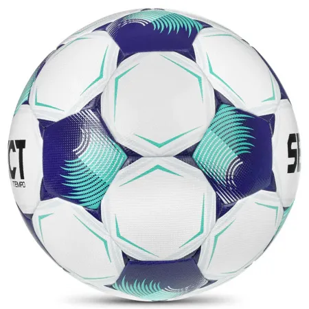 Мяч футб. SELECT Tempo TB V26, 0575071003, р.5, FIFA Basic, 32пан, ПУ, термосш, бело-фиолет-бирюз