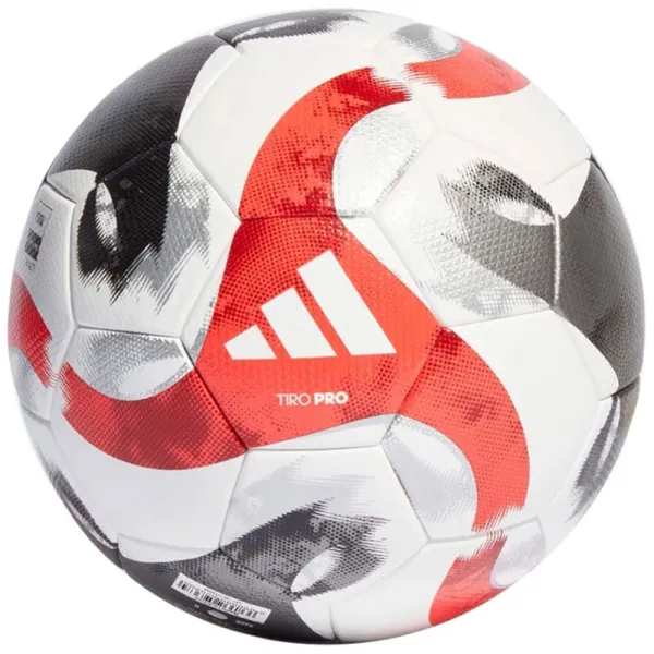 Мяч футб. ADIDAS Tiro Pro HT2428, р.5, FIFA Pro, 32 пан., ПУ, термосшивка, бело-красный
