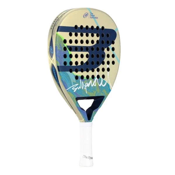 Ракетка для падела BULLPADEL Ionic Light 26, 494413, для игроков ср.уровня, карбон, бежево-бирюзовый за 24&nbsp;347.40 ₽ в Москве