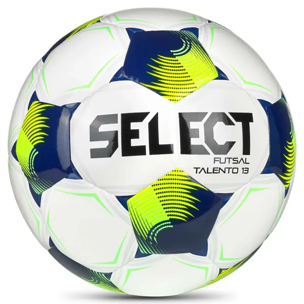 Мяч футзал. SELECT Futsal Talento 13 V26, 1062471015, р.3, 32п, ТПУ, гибр.сш, бело-сине-желтый