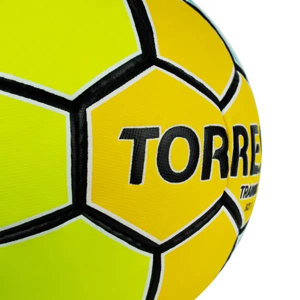 СЦ*Мяч ганд. TORRES Training, H32153, р.3, ПУ, 4 подкл. слоя, руч. сшивка, желто-голубой за 1&nbsp;615 ₽ в Москве
