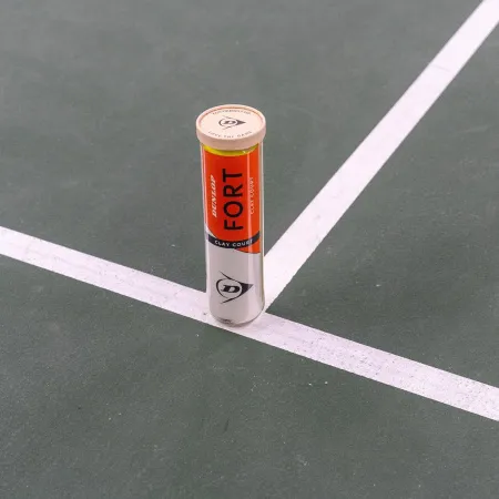 Мяч теннисный Dunlop Fort Clay Court 4B, 601613, уп.4 шт,одобр.ITF и FFT,сукно,нат.резина,желтый за 1&nbsp;812.20 ₽ купить в Москве
