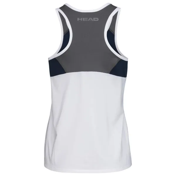 СЦ*Майка жен. HEAD Club 22 Tank Top W 814461-WHDB-L, р.L, 92% полиэстер, 8% эластан, белый за 3&nbsp;500.30 ₽ в Москве