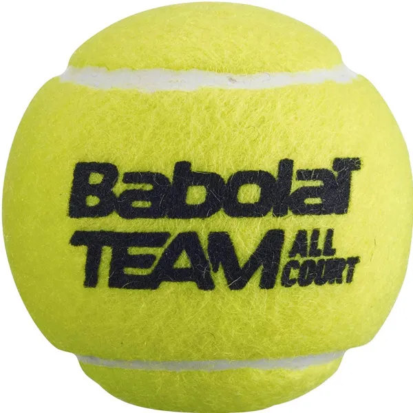 Мяч теннисный BABOLAT Team All Court,502081, уп.4 шт,одобр.ITF, сукно, нат.резина,желтый за 2&nbsp;385.10 ₽ в Москве