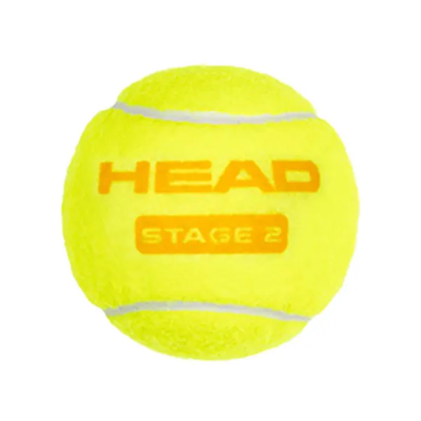 Мяч теннисный детский HEAD Stage 2 Orange, 578423,уп.3 шт, фетр,нат.резина,желто-оранжевый за 836.40 ₽ в Москве